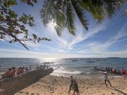 ジンベエザメがいる海に入る前の様子