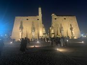 ライトアップされたルクソール神殿