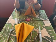 テーブルのセッティングも素敵