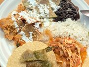 朝食のビュッフェ