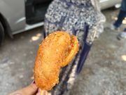 ガイドさんの差し入れバナナてんぶら