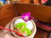 ガイドさんおすすめのココナッツアイス（水上マーケット）