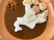 道の駅の帆立カレー