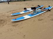 サーフィン前の予行練習