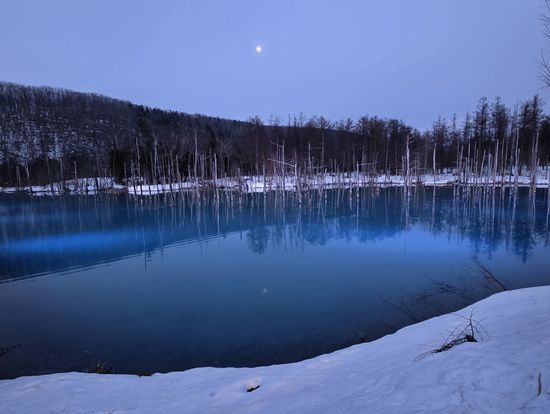青い池