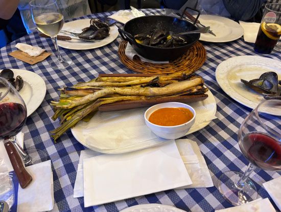 カタルーニャ地方で3月末までしか食べれない念願のカルソッソも食べれました！ありがとうございます！