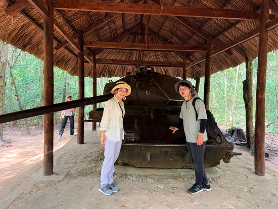 戦争時のアメリカの戦車（実物）