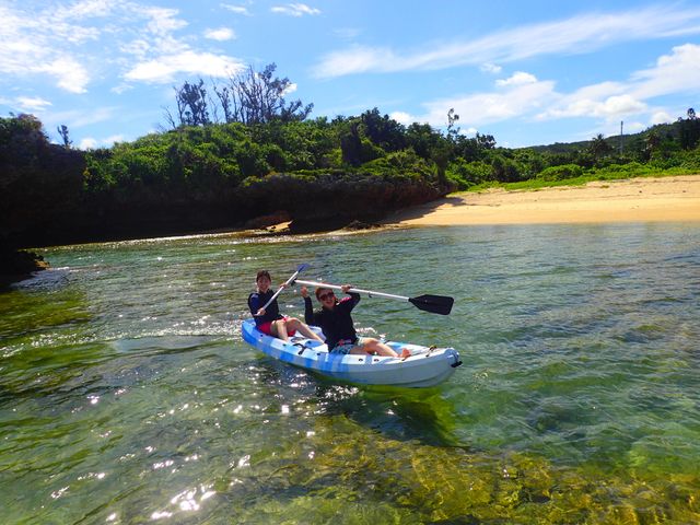 Sea Kayak Cruise from Yomitan Blue Cave snorkeling set also available!