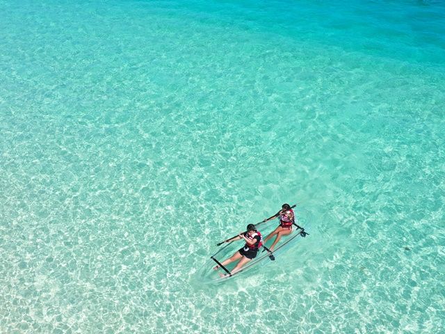 Clear Kayak in Miyakojima with Free Drone & Photo Data