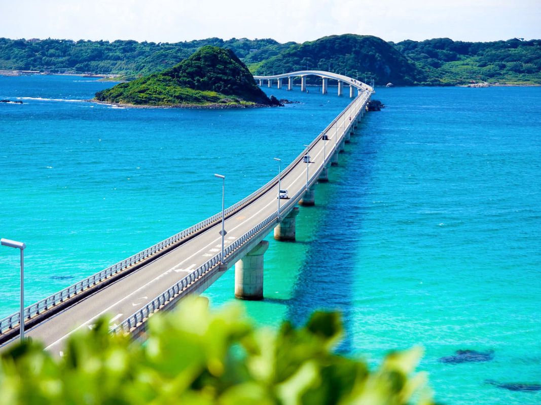 写真：貸切観光タクシー SNSで人気！連なる鳥居井で有名な元乃隅稲成神社＆角島大橋を渡って角島を巡る半日観光＜1〜4名／5時間／下関発着＞4名参加で1名8,200円〜