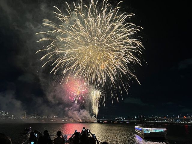 Koto Fireworks Festival Yakatabune Cruise:Kaiseki Cuisine and All-You-Can-Drink
