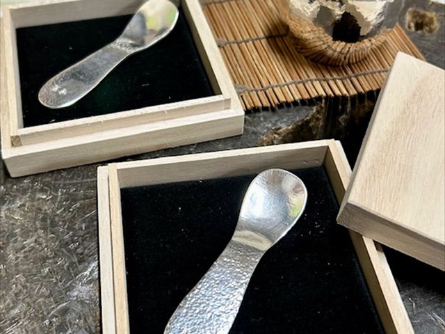 Handmade Pure Silver Ice Cream Spoon Workshop in Tokyo Experience Edo Tradition