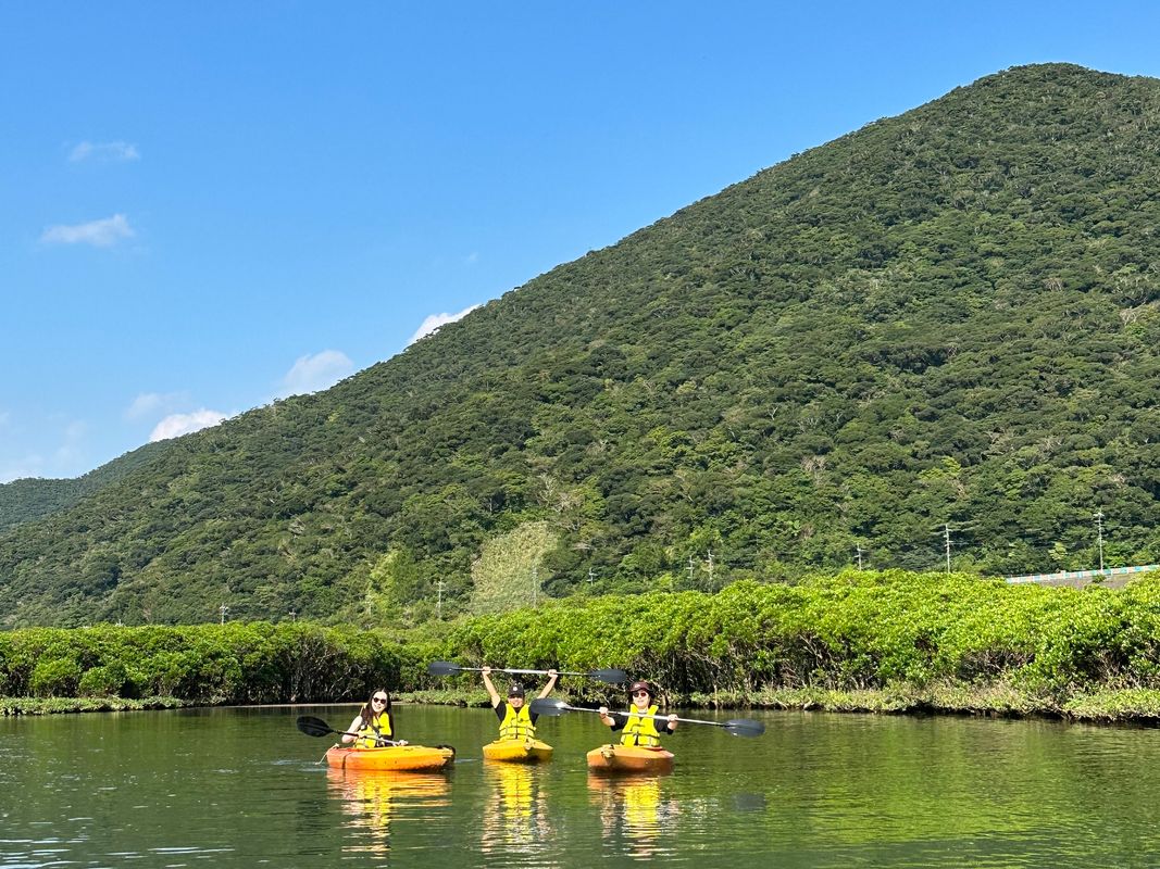 写真：マングローブカヌー＋金作原原生林散策ツアー 認定ガイド中岡さんがご案内 ＜7時間／旧名瀬市街地 無料送迎あり＞ by 遊名人倶楽部