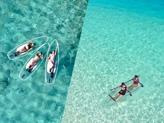 Clear Kayak or Clear SUP in Miyakojima Choose Freely and Enjoy with Optional Drone Footage