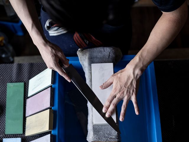An introduction course to Japanese knife sharpening with a professional Instructor of Miura Knives