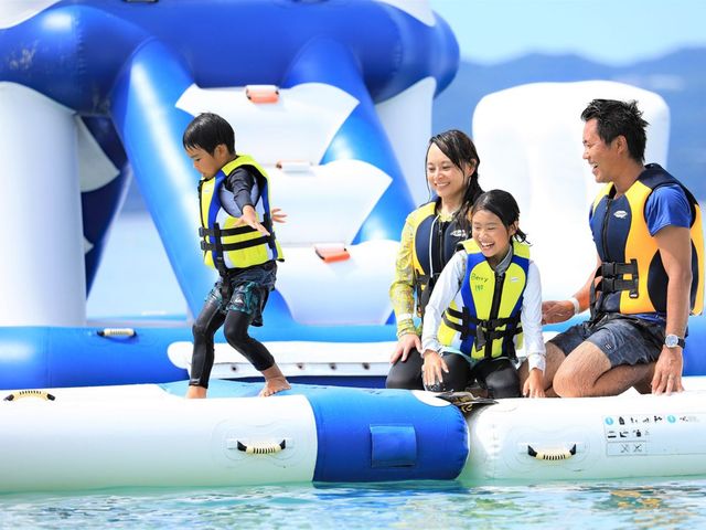 Okinawa Aqua Park – Ocean Playground Experience for Ages 6+ at Nago Beach